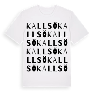 Kallsö ordlek t-shirt – ekologisk bomull t-shirt från Pinshirt