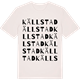Vintage White t-shirt med Källstad ordlek t-shirt