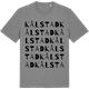 Mid Heather Gray t-shirt med Kålstad ordlek t-shirt