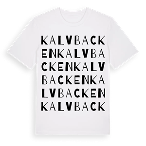 Kalvbacken ordlek t-shirt – ekologisk bomull t-shirt från Pinshirt