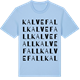 Blue Soul t-shirt med Kalvefall ordlek t-shirt