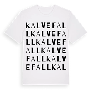 Kalvefall ordlek t-shirt – ekologisk bomull t-shirt från Pinshirt