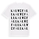 Kalvefall ordlek t-shirt