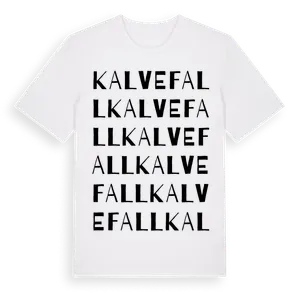 Kalvefall ordlek t-shirt – ekologisk bomull t-shirt från Pinshirt