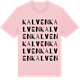 Pink Cotton t-shirt med Kalven ordlek t-shirt