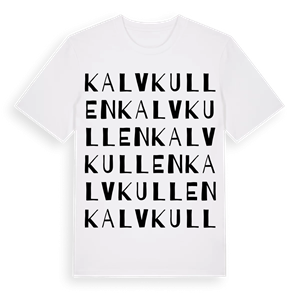 Kalvkullen ordlek t-shirt – ekologisk bomull t-shirt från Pinshirt