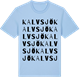 Blue Soul t-shirt med Kalvsjö ordlek t-shirt