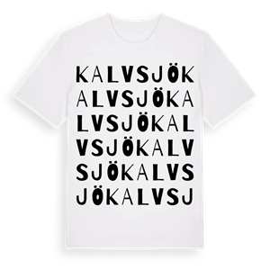 Kalvsjö ordlek t-shirt – ekologisk bomull t-shirt från Pinshirt