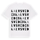 Kalvsveden ordlek t-shirt