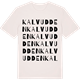 Vintage White t-shirt med Kalvudden ordlek t-shirt