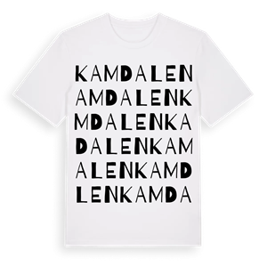 Kamdalen ordlek t-shirt – ekologisk bomull t-shirt från Pinshirt