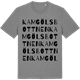 Mid Heather Gray t-shirt med Kamgölsbottnen ordlek t-shirt