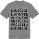 Mid Heather Gray t-shirt med Kämpekulla ordlek t-shirt