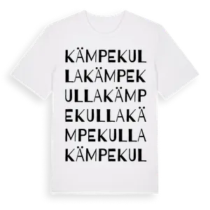 Kämpekulla ordlek t-shirt – ekologisk bomull t-shirt från Pinshirt