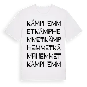 Kämphemmet ordlek t-shirt – ekologisk bomull t-shirt från Pinshirt
