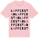 Pink Cotton t-shirt med Kapperstad ordlek t-shirt