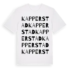 Kapperstad ordlek t-shirt – ekologisk bomull t-shirt från Pinshirt
