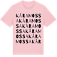 Pink Cotton t-shirt med Kåramossa ordlek t-shirt
