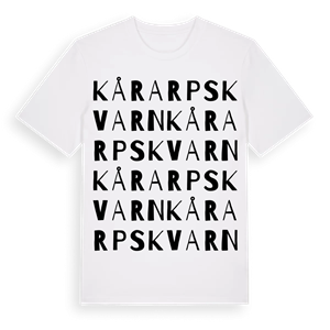 Kårarps kvarn ordlek t-shirt – ekologisk bomull t-shirt från Pinshirt
