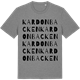 Mid Heather Gray t-shirt med Kardonbacken ordlek t-shirt
