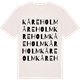 Vintage White t-shirt med Kåreholm ordlek t-shirt