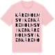 Pink Cotton t-shirt med Kåreholmsviken ordlek t-shirt