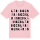 Pink Cotton t-shirt med Käringen ordlek t-shirt