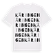 White t-shirt med Käringen ordlek t-shirt