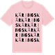 Pink Cotton t-shirt med Käringskär ordlek t-shirt