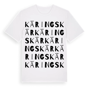 Käringskär ordlek t-shirt – ekologisk bomull t-shirt från Pinshirt