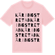 Pink Cotton t-shirt med Käringstretan ordlek t-shirt