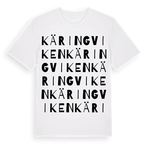 Käringviken ordlek t-shirt – ekologisk bomull t-shirt från Pinshirt