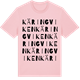 Pink Cotton t-shirt med Käringviken ordlek t-shirt