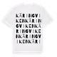 White t-shirt med Käringviken ordlek t-shirt