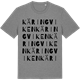 Mid Heather Gray t-shirt med Käringviken ordlek t-shirt