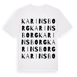 Karinsborg ordlek t-shirt – ekologisk bomull t-shirt från Pinshirt
