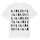 Karlemåla ordlek t-shirt