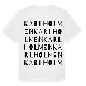 Karlholmen ordlek t-shirt – ekologisk bomull t-shirt från Pinshirt