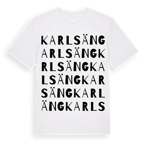 Karlsäng ordlek t-shirt – ekologisk bomull t-shirt från Pinshirt