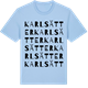 Blue Soul t-shirt med Karlsätter ordlek t-shirt