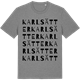 Mid Heather Gray t-shirt med Karlsätter ordlek t-shirt