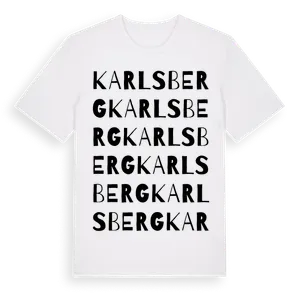 Karlsberg ordlek t-shirt – ekologisk bomull t-shirt från Pinshirt