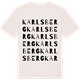 Vintage White t-shirt med Karlsberg ordlek t-shirt