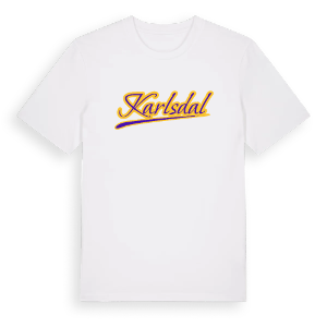 Karlsdal baseball t-shirt – ekologisk bomull t-shirt från Pinshirt