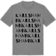 Mid Heather Gray t-shirt med Karlshamn ordlek t-shirt