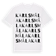 Karlsmåla ordlek t-shirt