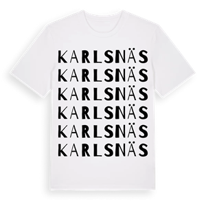 Karlsnäs ordlek t-shirt – ekologisk bomull t-shirt från Pinshirt