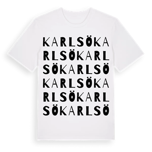 Karlsö ordlek t-shirt – ekologisk bomull t-shirt från Pinshirt
