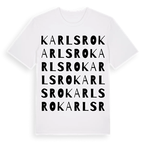Karlsro ordlek t-shirt – ekologisk bomull t-shirt från PinShirt