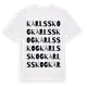 White t-shirt med Karlsskog ordlek t-shirt